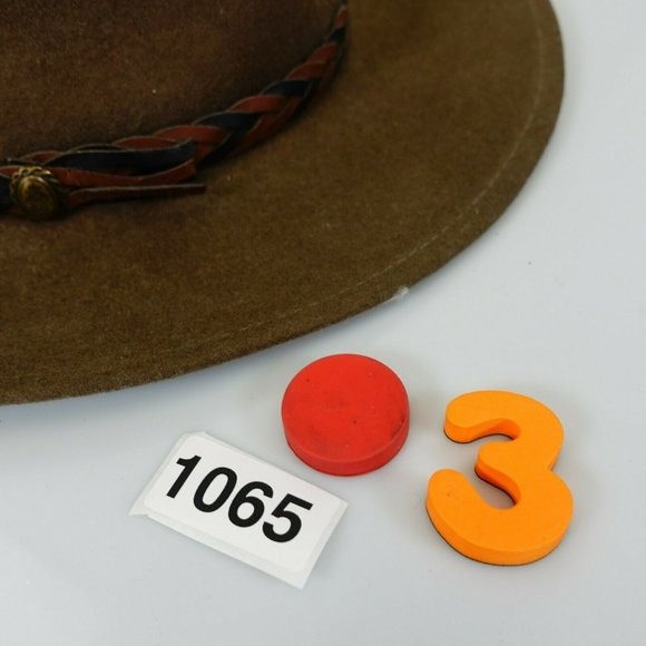 LITE FELT Women Brown Beige Felted Hat XL Braided Strap Wide brim 100% Wool Cozy - Picture 6 of 10